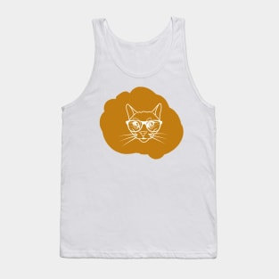 Cat in spectacles Tank Top